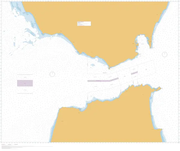 La carta del Estrecho de Gibraltar del curso, entera: de Trafalgar y Espartel a Punta Europa y Punta Almina