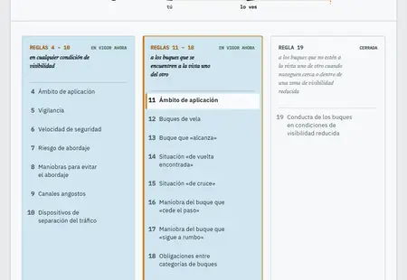 «Ámbito de aplicación»: la primera pantalla