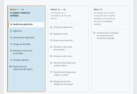 «Ámbito de aplicación»: la primera pantalla